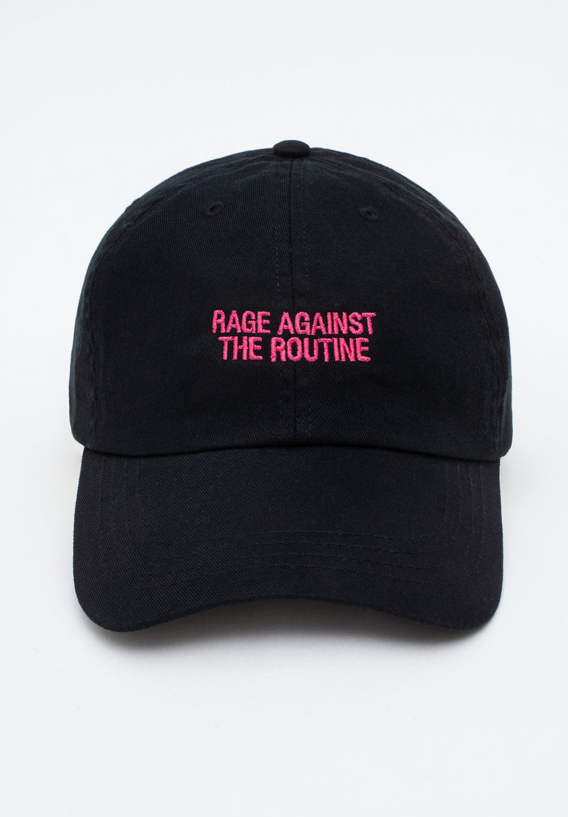Rage Against The Routine Cap - Black - Raspberry Pink