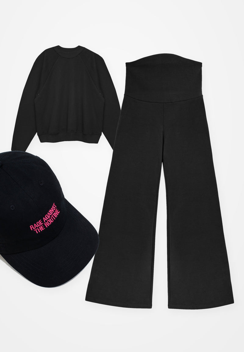 Black Beauty Bundle: Posh Pants, Ease Sweater & Cap - Black Beauty