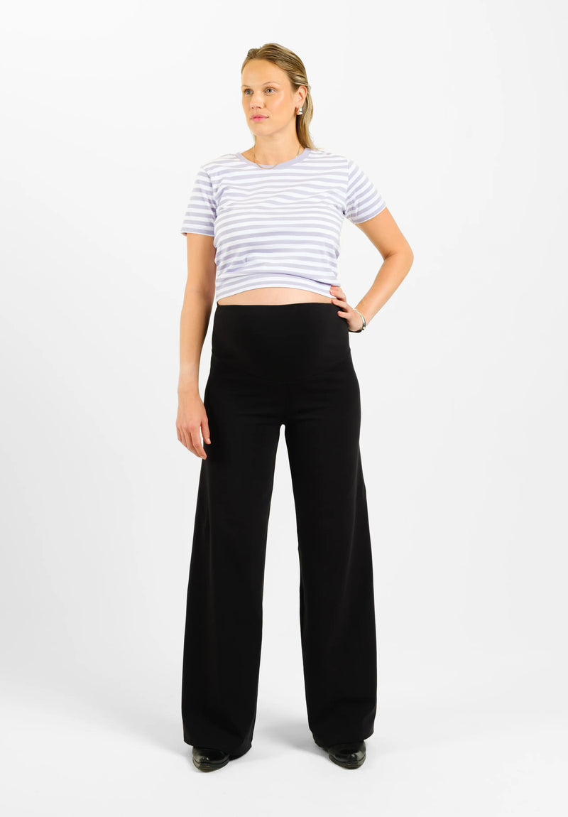 Posh Wide Leg Pants - Black Beauty