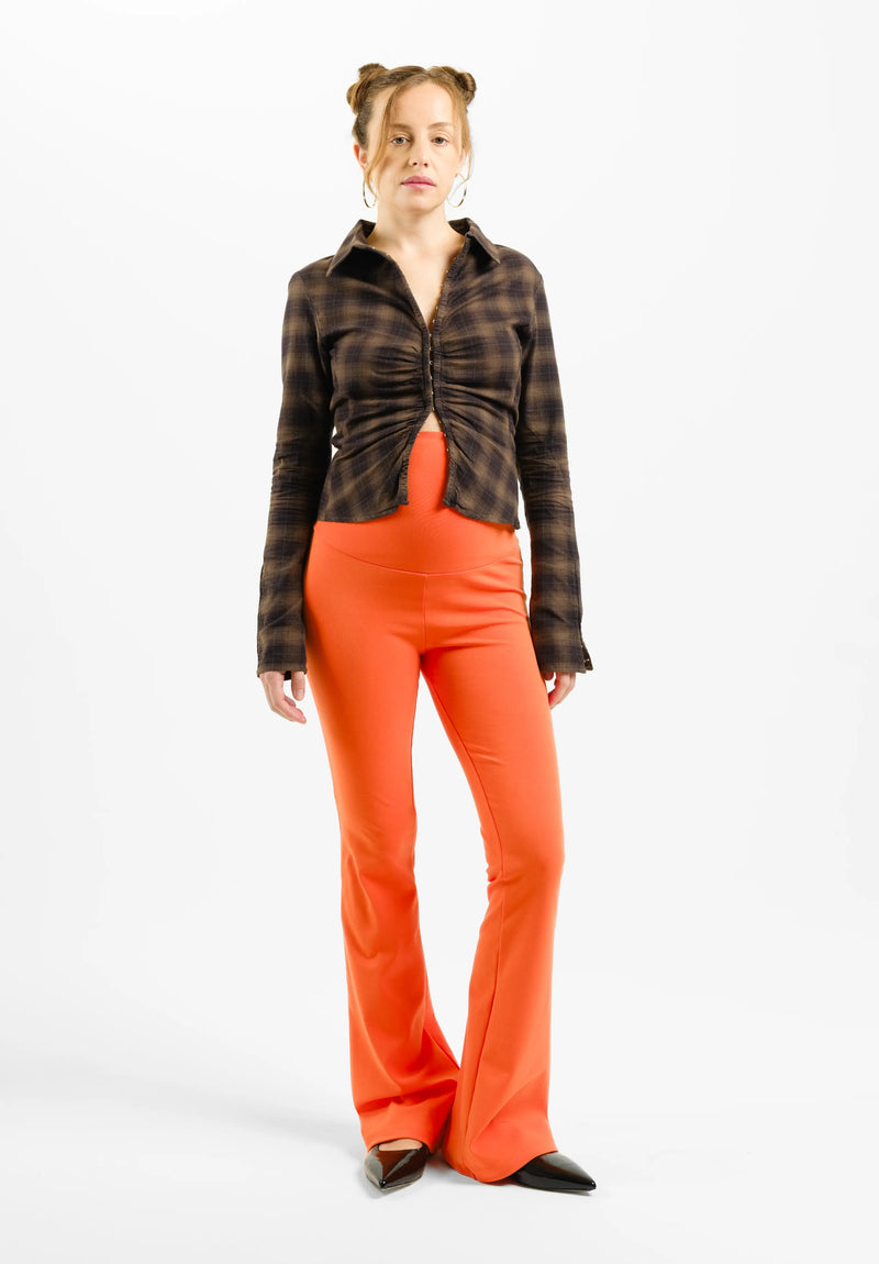Rave Flared Pants - Nasturtium Orange